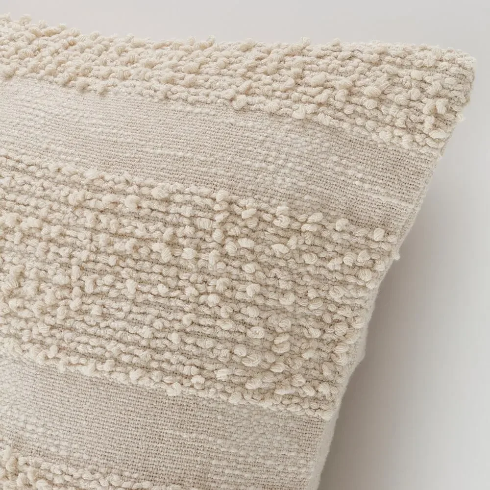 IKEA Golstarr Boho Textured Cushion Pillow Cover Natural Cream Set of 2